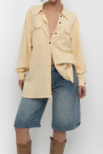 Load image into Gallery viewer, Vintage x EATONS Butter Yellow Silk Blouse (S, M)