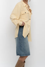 Load image into Gallery viewer, Vintage x EATONS Butter Yellow Silk Blouse (S, M)