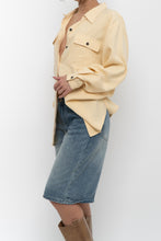 Load image into Gallery viewer, Vintage x EATONS Butter Yellow Silk Blouse (S, M)