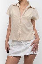 Load image into Gallery viewer, Vintage x Made in India x Beige Cotton Embroidered Buttonup (M, L)