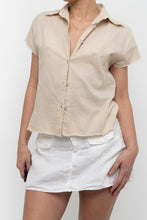 Load image into Gallery viewer, Vintage x Made in India x Beige Cotton Embroidered Buttonup (M, L)