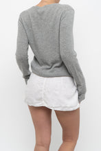 Load image into Gallery viewer, Vintage x JONES NY Heathered Grey Cashmere Sweater (XS, S)