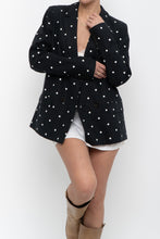 Load image into Gallery viewer, SEZANE x Deadstock Linen, Cotton Polka Dot Blazer (S, M)