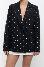 Load image into Gallery viewer, SEZANE x Deadstock Linen, Cotton Polka Dot Blazer (S, M)