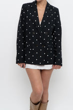 Load image into Gallery viewer, SEZANE x Deadstock Linen, Cotton Polka Dot Blazer (S, M)