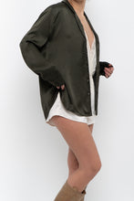 Load image into Gallery viewer, Vintage x JIGSAW Dark Green Silk Blouse (XS-M)