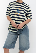 Load image into Gallery viewer, Vintage x Made in Italy x CAPO BIANCO Striped Cotton Tee (XS-M)