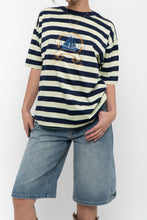 Load image into Gallery viewer, Vintage x Made in Italy x CAPO BIANCO Striped Cotton Tee (XS-M)