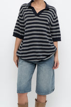 Load image into Gallery viewer, Modern x Black, White Cotton &amp; Linen Shirt (XS-L)