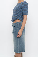 Load image into Gallery viewer, Vintage x NORTHERN REFLECTIONS Blue Striped Cotton Tee (M)