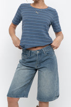 Load image into Gallery viewer, Vintage x NORTHERN REFLECTIONS Blue Striped Cotton Tee (M)