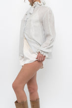 Load image into Gallery viewer, Vintage x Made in Hong Kong x OSCAR DE LA RENTA Silk Ruffle Blouse (XS-M)