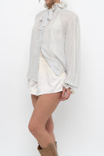 Load image into Gallery viewer, Vintage x Made in Hong Kong x OSCAR DE LA RENTA Silk Ruffle Blouse (XS-M)