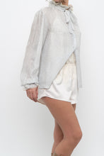 Load image into Gallery viewer, Vintage x Made in Hong Kong x OSCAR DE LA RENTA Silk Ruffle Blouse (XS-M)
