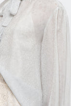 Load image into Gallery viewer, Vintage x Made in Hong Kong x OSCAR DE LA RENTA Silk Ruffle Blouse (XS-M)