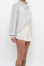 Load image into Gallery viewer, Vintage x Made in Hong Kong x OSCAR DE LA RENTA Silk Ruffle Blouse (XS-M)