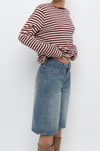 Load image into Gallery viewer, Vintage x Red, White Striped Cotton Long Sleeve (XS-L)