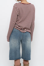 Load image into Gallery viewer, Vintage x Red, White Striped Cotton Long Sleeve (XS-L)