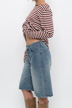 Load image into Gallery viewer, Vintage x Red, White Striped Cotton Long Sleeve (XS-L)