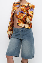 Load image into Gallery viewer, Vintage x HARVE BERNARD Orange Floral Raw Silk Blazer (XS-M)