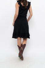 Load image into Gallery viewer, Vintage x Made in Canada x Black Cotton Midi Dress (S, M)