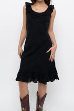Load image into Gallery viewer, Vintage x Made in Canada x Black Cotton Midi Dress (S, M)