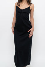 Load image into Gallery viewer, Vintage x OLD NAVY Black Linen Maxi Dress (S)