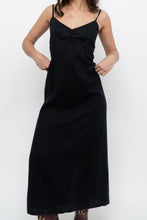 Load image into Gallery viewer, Vintage x OLD NAVY Black Linen Maxi Dress (S)