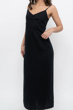 Load image into Gallery viewer, Vintage x OLD NAVY Black Linen Maxi Dress (S)