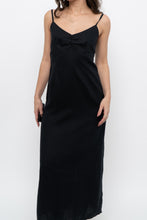 Load image into Gallery viewer, Vintage x OLD NAVY Black Linen Maxi Dress (S)
