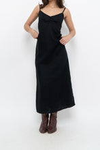 Load image into Gallery viewer, Vintage x OLD NAVY Black Linen Maxi Dress (S)