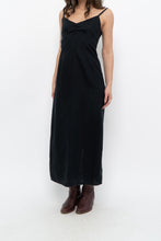 Load image into Gallery viewer, Vintage x OLD NAVY Black Linen Maxi Dress (S)