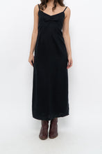 Load image into Gallery viewer, Vintage x OLD NAVY Black Linen Maxi Dress (S)