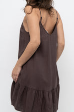 Load image into Gallery viewer, GLASSONS x Brown Linen Midi Dress (XS, S)