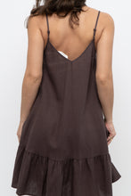Load image into Gallery viewer, GLASSONS x Brown Linen Midi Dress (XS, S)
