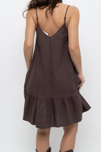 Load image into Gallery viewer, GLASSONS x Brown Linen Midi Dress (XS, S)