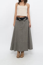 Load image into Gallery viewer, Vintage x Cotton Striped Maxi Skirt (S, M)