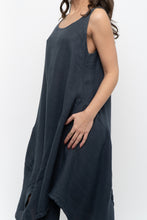 Load image into Gallery viewer, Vintage x Made in Italy x ANGELA MARA Grey Linen Midi Dress (S-L)