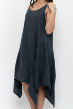Load image into Gallery viewer, Vintage x Made in Italy x ANGELA MARA Grey Linen Midi Dress (S-L)