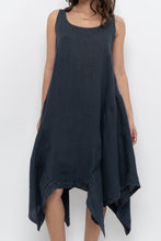 Load image into Gallery viewer, Vintage x Made in Italy x ANGELA MARA Grey Linen Midi Dress (S-L)