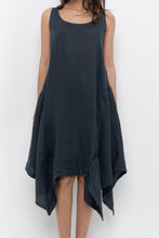 Load image into Gallery viewer, Vintage x Made in Italy x ANGELA MARA Grey Linen Midi Dress (S-L)