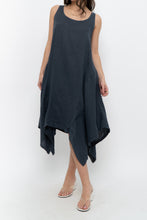 Load image into Gallery viewer, Vintage x Made in Italy x ANGELA MARA Grey Linen Midi Dress (S-L)