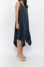 Load image into Gallery viewer, Vintage x Made in Italy x ANGELA MARA Grey Linen Midi Dress (S-L)