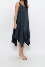 Load image into Gallery viewer, Vintage x Made in Italy x ANGELA MARA Grey Linen Midi Dress (S-L)