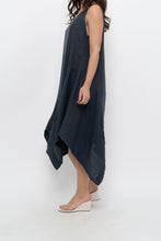 Load image into Gallery viewer, Vintage x Made in Italy x ANGELA MARA Grey Linen Midi Dress (S-L)