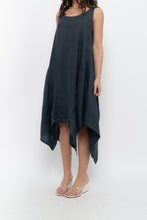 Load image into Gallery viewer, Vintage x Made in Italy x ANGELA MARA Grey Linen Midi Dress (S-L)