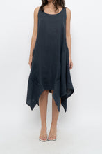 Load image into Gallery viewer, Vintage x Made in Italy x ANGELA MARA Grey Linen Midi Dress (S-L)