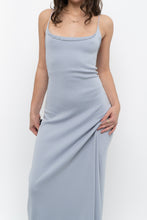 Load image into Gallery viewer, Vintage x Baby Blue Cotton Stretchy Maxi Dress (L)