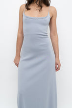 Load image into Gallery viewer, Vintage x Baby Blue Cotton Stretchy Maxi Dress (L)