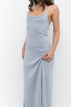 Load image into Gallery viewer, Vintage x Baby Blue Cotton Stretchy Maxi Dress (L)